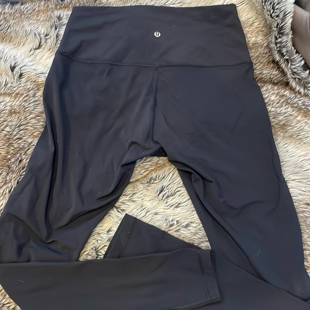 Used Lululemon black leggings size 8 full length